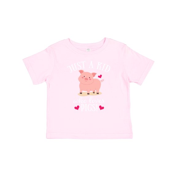 Inktastic Just a Kid Who Loves Pigs Boys or Girls Baby T-Shirt