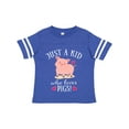 thumbnail image 1 of Inktastic Just a Kid Who Loves Pigs Boys or Girls Toddler T-Shirt, 1 of 5