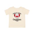 thumbnail image 1 of Inktastic Just a Little Canadian Flag Heart Boys or Girls Baby T-Shirt, 1 of 5