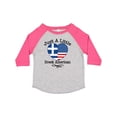 thumbnail image 1 of Inktastic Just a Little Greek American Boys or Girls Toddler T-Shirt, 1 of 5