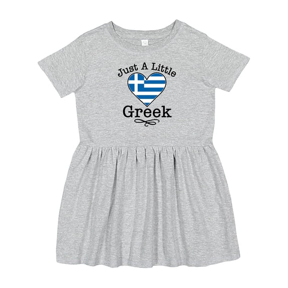 Inktastic Just a Little Greek Heritage Girls Toddler Dress