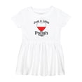 thumbnail image 1 of Inktastic Just a Little Polish Girls Baby Dress, 1 of 5