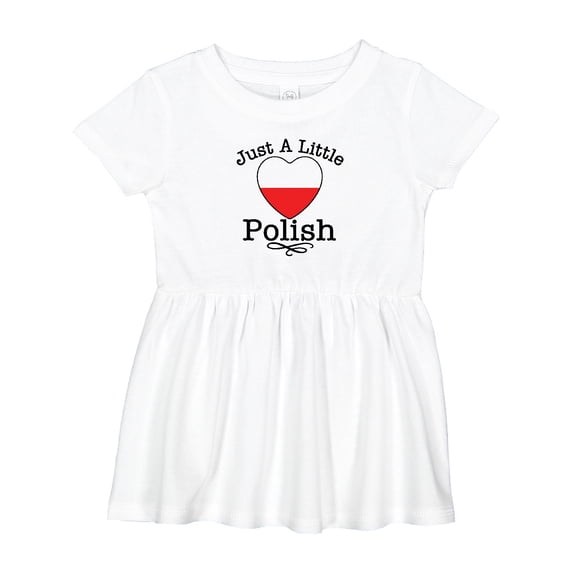 Inktastic Just a Little Polish Girls Baby Dress