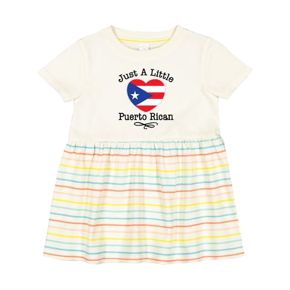 Inktastic Just a Little Puerto Rican Girls Baby Dress