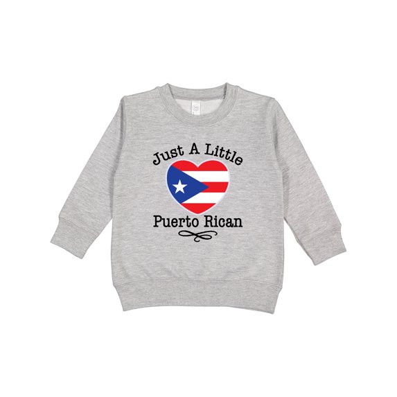 Inktastic Just a Little Puerto Rican Toddler Sweatshirt