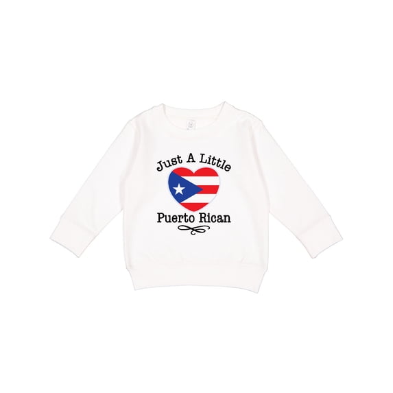Inktastic Just a Little Puerto Rican Toddler Sweatshirt