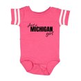 thumbnail image 1 of Inktastic Just a Michigan Born and Raised Girls Baby Bodysuit, 1 of 5