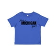 thumbnail image 1 of Inktastic Just a Michigan Born and Raised Girls Toddler T-Shirt, 1 of 5