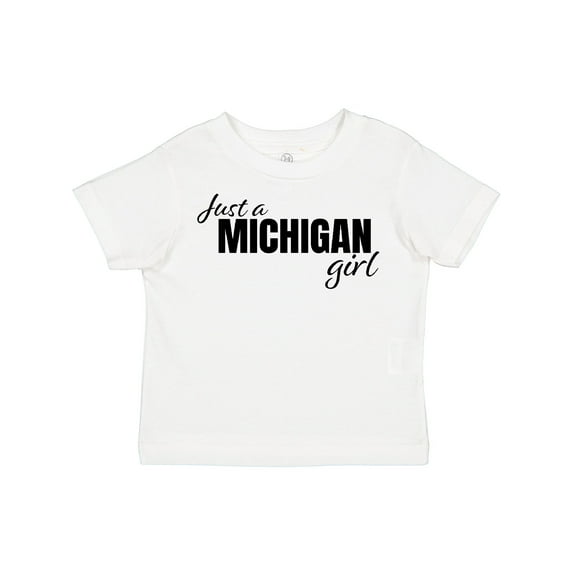 Inktastic Just a Michigan Born and Raised Girls Toddler T-Shirt