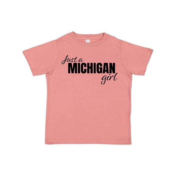 Inktastic Just a Michigan Born and Raised Girls Toddler T-Shirt