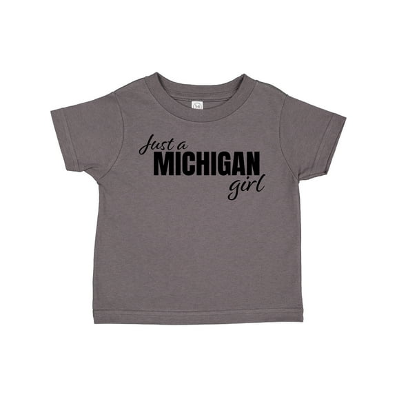 Inktastic Just a Michigan Born and Raised Girls Toddler T-Shirt