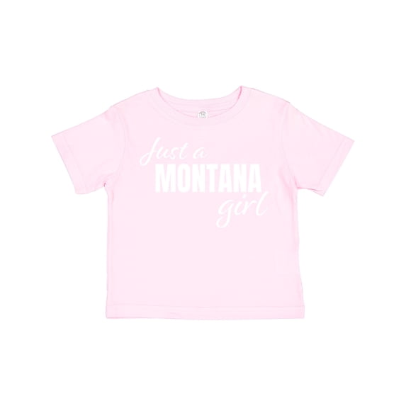 Inktastic Just a Montana Girl Born and Raised Girls Toddler T-Shirt