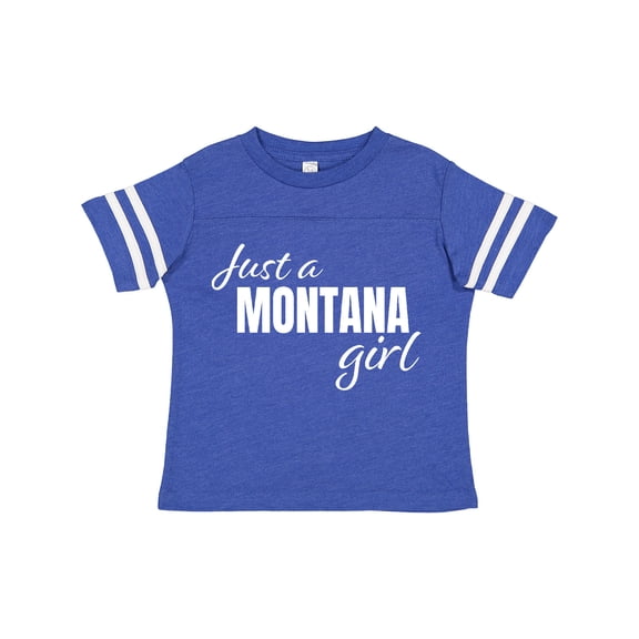 Inktastic Just a Montana Girl Born and Raised Girls Toddler T-Shirt