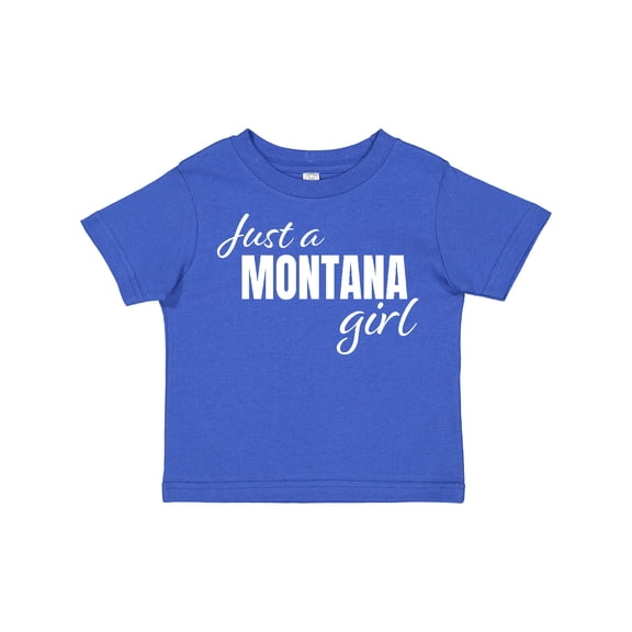 Inktastic Just a Montana Girl Born and Raised Girls Toddler T-Shirt