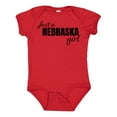 thumbnail image 1 of Inktastic Just a Nebraska Girl Born and Raised Girls Baby Bodysuit, 1 of 5