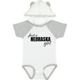 thumbnail image 1 of Inktastic Just a Nebraska Girl Born and Raised Girls Baby Bodysuit, 1 of 5