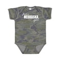 thumbnail image 1 of Inktastic Just a Nebraska Girl Born and Raised Girls Baby Bodysuit, 1 of 5
