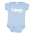 thumbnail image 1 of Inktastic Just a Nebraska Girl Born and Raised Girls Baby Bodysuit, 1 of 5