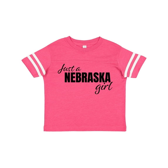Inktastic Just a Nebraska Girl Born and Raised Girls Toddler T-Shirt