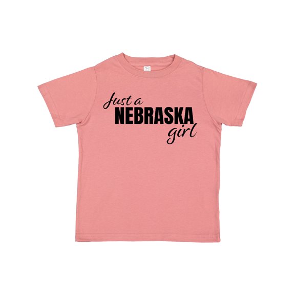 Inktastic Just a Nebraska Girl Born and Raised Girls Toddler T-Shirt
