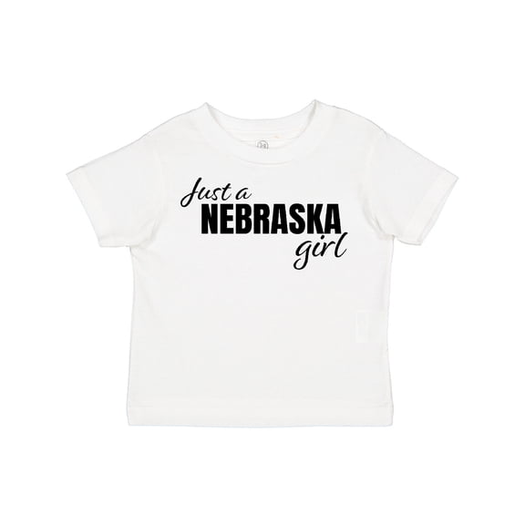 Inktastic Just a Nebraska Girl Born and Raised Girls Toddler T-Shirt