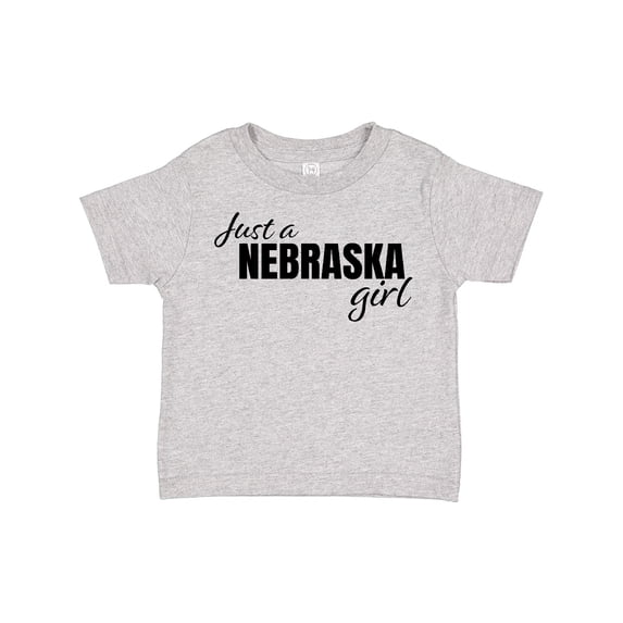 Inktastic Just a Nebraska Girl Born and Raised Girls Toddler T-Shirt