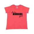 thumbnail image 1 of Inktastic Just a Nebraska Girl Born and Raised Women's Plus Size T-Shirt, 1 of 5