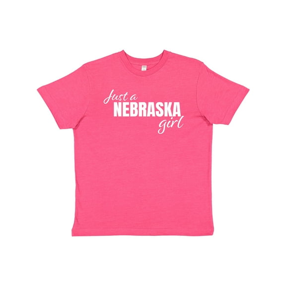 Inktastic Just a Nebraska Girl Born and Raised Youth T-Shirt