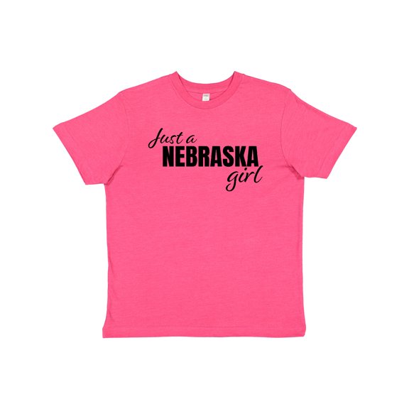Inktastic Just a Nebraska Girl Born and Raised Youth T-Shirt