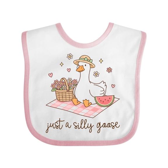 Inktastic Just a Silly Goose Boys or Girls Baby Bib