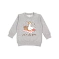 thumbnail image 1 of Inktastic Just a Silly Goose Toddler Sweatshirt, 1 of 4