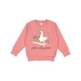 thumbnail image 1 of Inktastic Just a Silly Goose Toddler Sweatshirt, 1 of 4