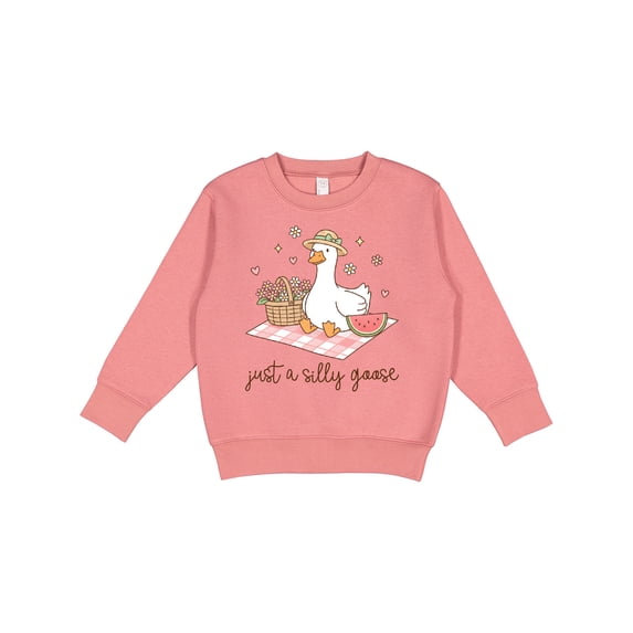 Inktastic Just a Silly Goose Toddler Sweatshirt