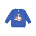 thumbnail image 1 of Inktastic Just a Silly Goose Toddler Sweatshirt, 1 of 4