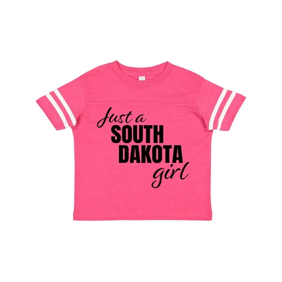 Inktastic Just a South Dakota Girl Born and Raised Girls Toddler T-Shirt
