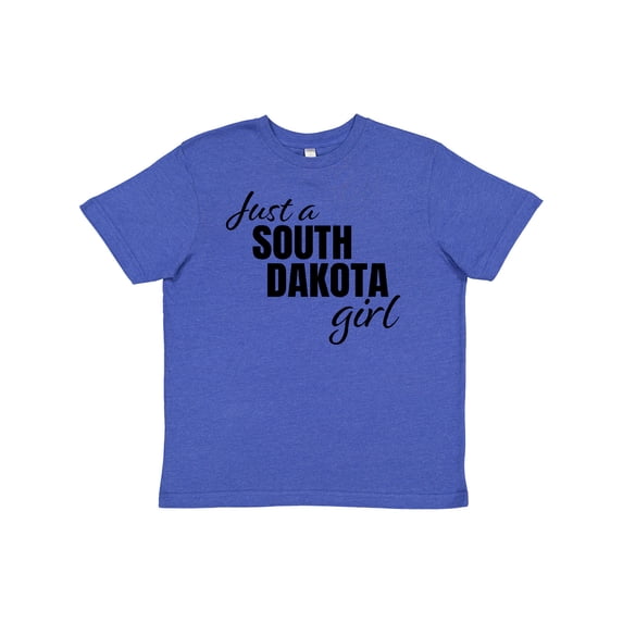 Inktastic Just a South Dakota Girl Born and Raised Youth T-Shirt