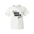 thumbnail image 1 of Inktastic Just a South Dakota Girl Born and Raised Youth T-Shirt, 1 of 5