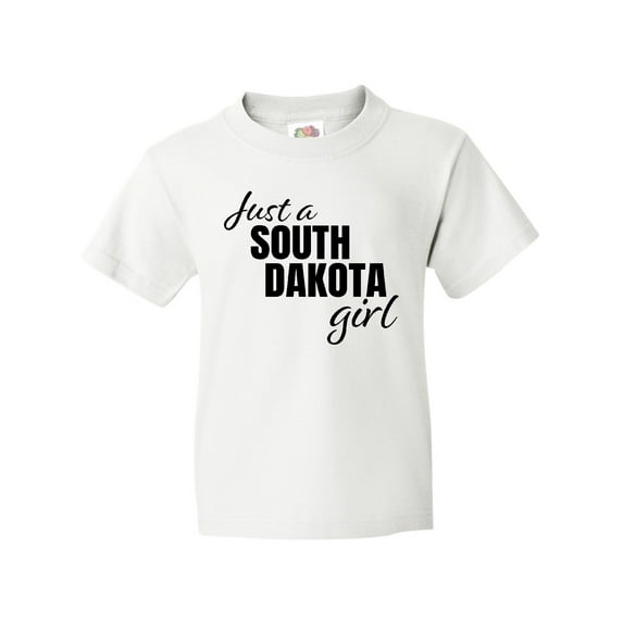 Inktastic Just a South Dakota Girl Born and Raised Youth T-Shirt