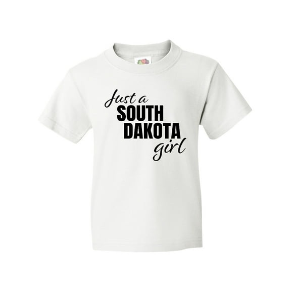 Inktastic Just a South Dakota Girl Born and Raised Youth T-Shirt