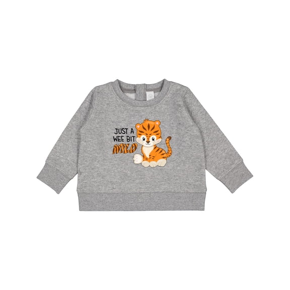 Inktastic Just a Wee Bit Wild Cute Tiger Cub Baby Sweatshirt
