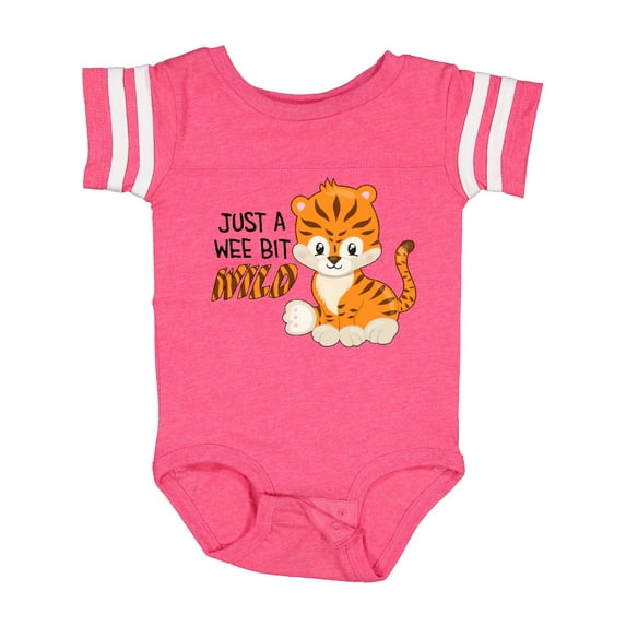 Inktastic Just a Wee Bit Wild Cute Tiger Cub Boys or Girls Baby Bodysuit