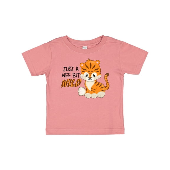 Inktastic Just a Wee Bit Wild Cute Tiger Cub Boys or Girls Baby T-Shirt