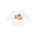 thumbnail image 1 of Inktastic Just a Wee Bit Wild- cute tiger cub Boys or Girls Long Sleeve Toddler T-Shirt, 1 of 5