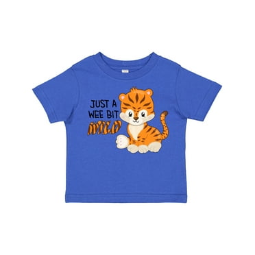 Inktastic Just a Wee Bit Wild- cute tiger cub Boys or Girls Toddler T-Shirt