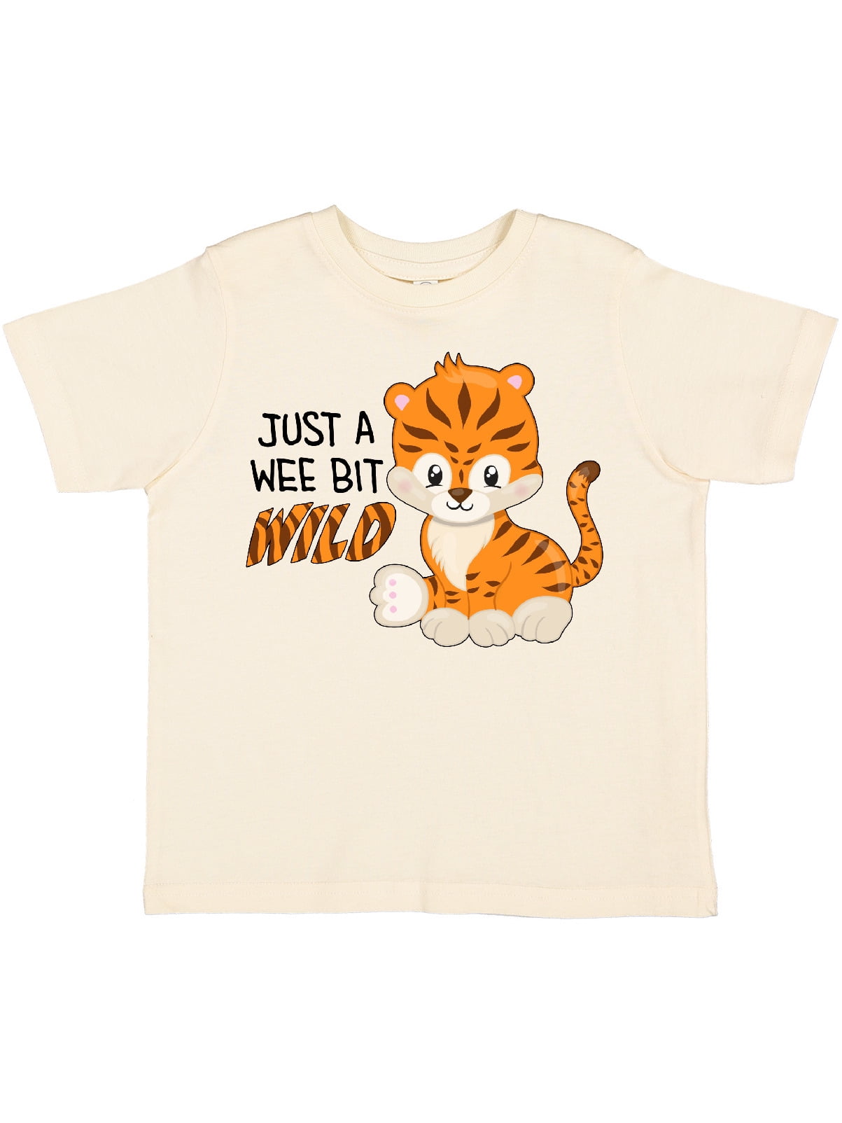 Inktastic Just a Wee Bit Wild- cute tiger cub Boys or Girls