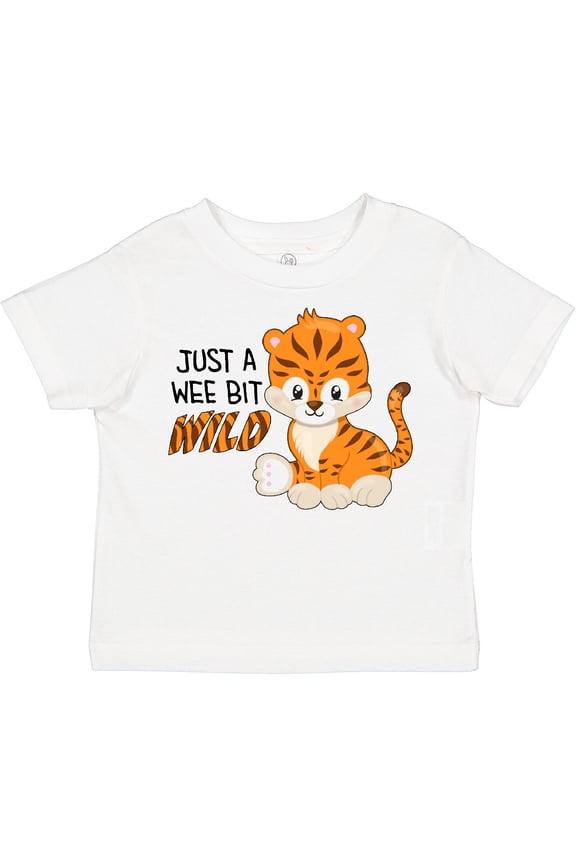 Just a Wee Bit Wild- cute tiger cub Boys or Girls Toddler T-Shirt