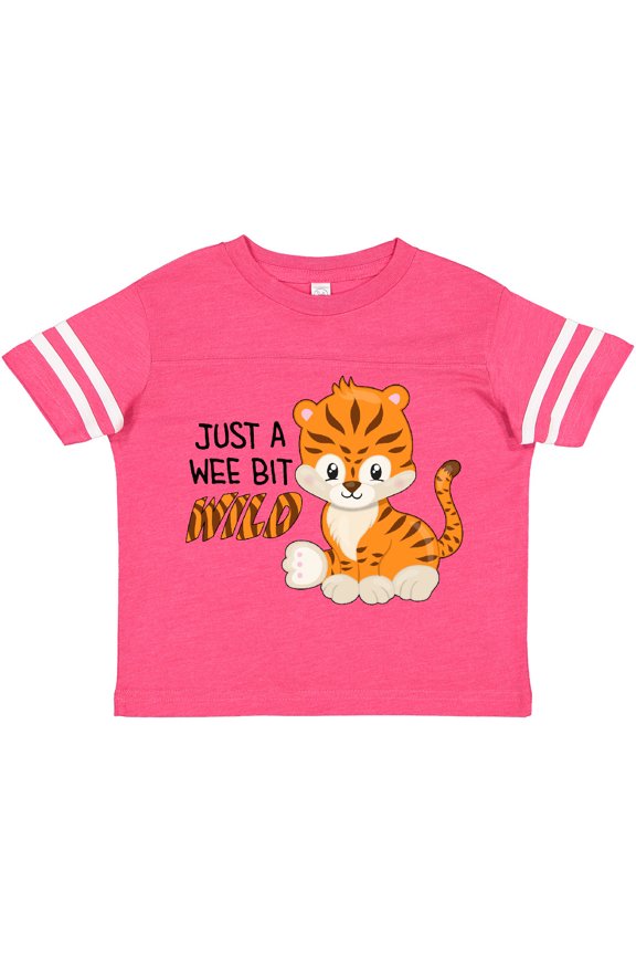 Just a Wee Bit Wild- cute tiger cub Boys or Girls Toddler T-Shirt