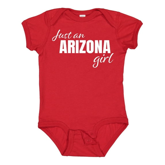 Inktastic Just an Arizona Girl Born and Raised Girls Baby Bodysuit