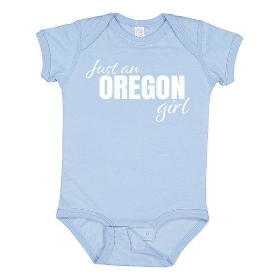 Inktastic Just an Oregon Girl Born and Raised Girls Baby Bodysuit