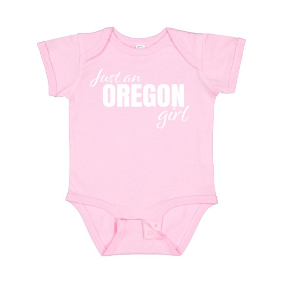 Inktastic Just an Oregon Girl Born and Raised Girls Baby Bodysuit